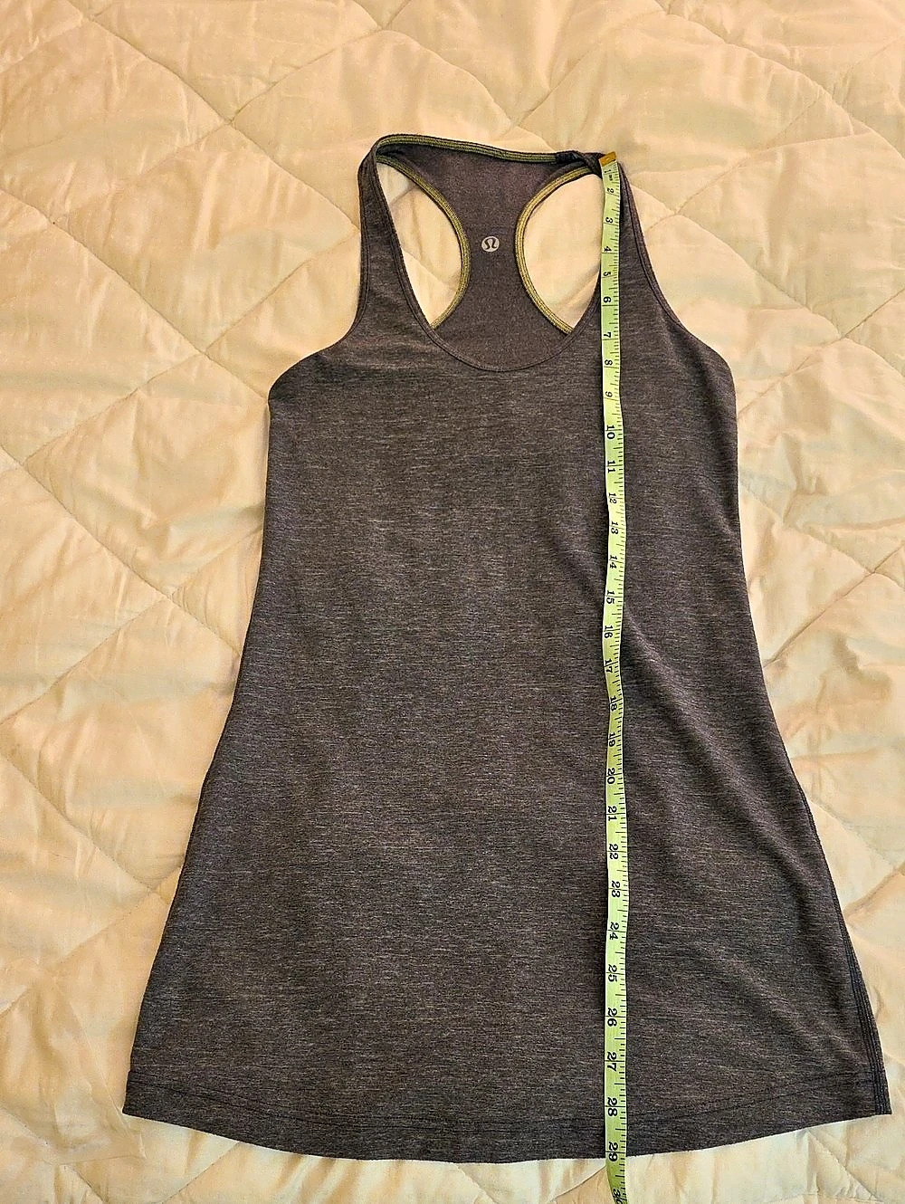 lululemon Cool Racerback Tank, Gray. Unknown Sizing - Picture 5 of 6